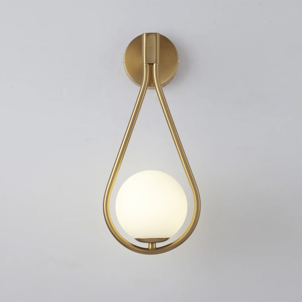 Teardrop Wall Light – Modern Glass Sconce