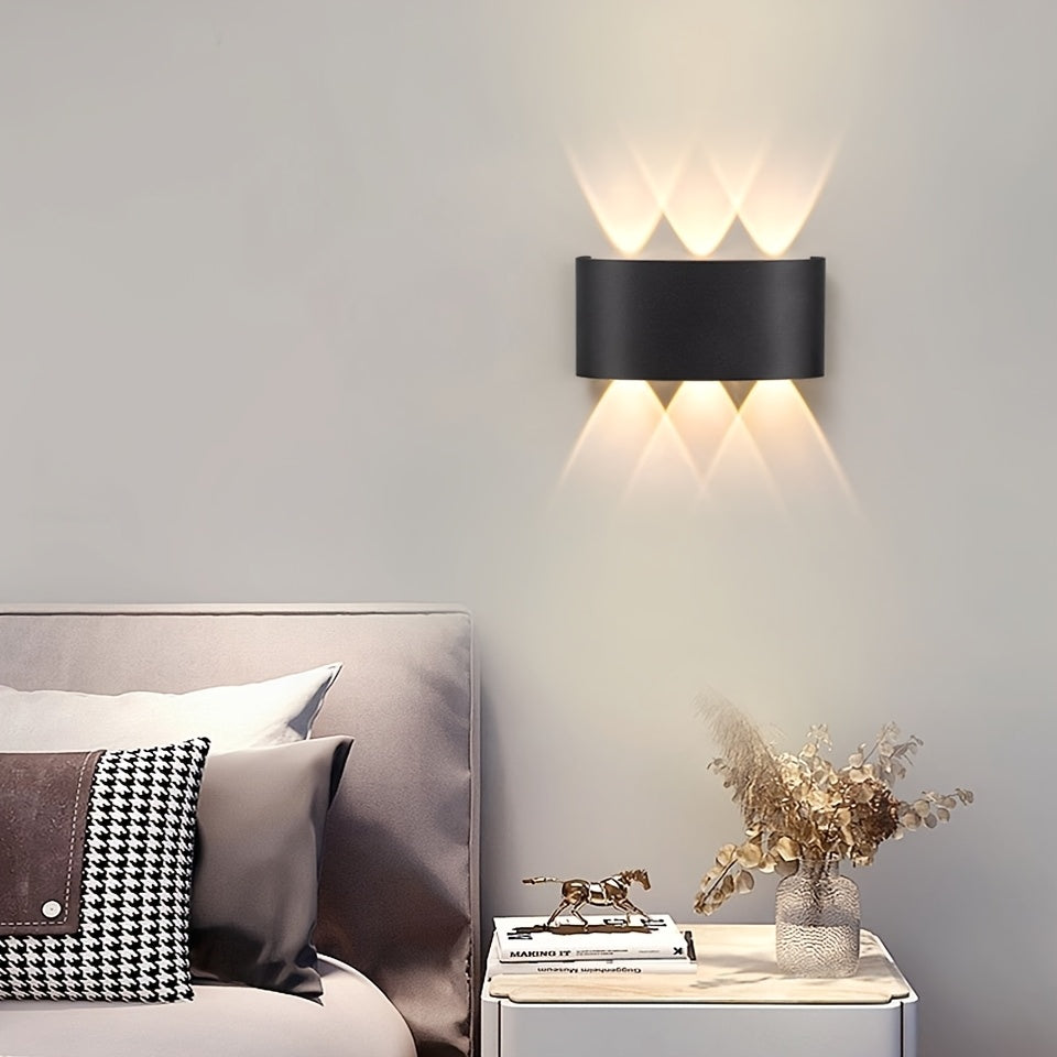 Dual Beam LED Wall Light – IP55 Indoor & Outdoor Sconce