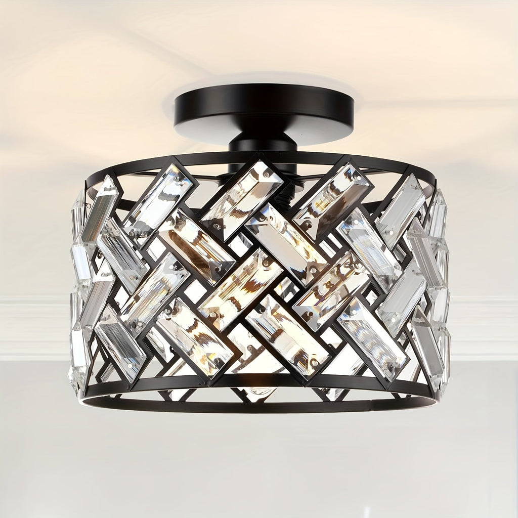 Crystal Ceiling Light – Semi-Flush Mount Fixture