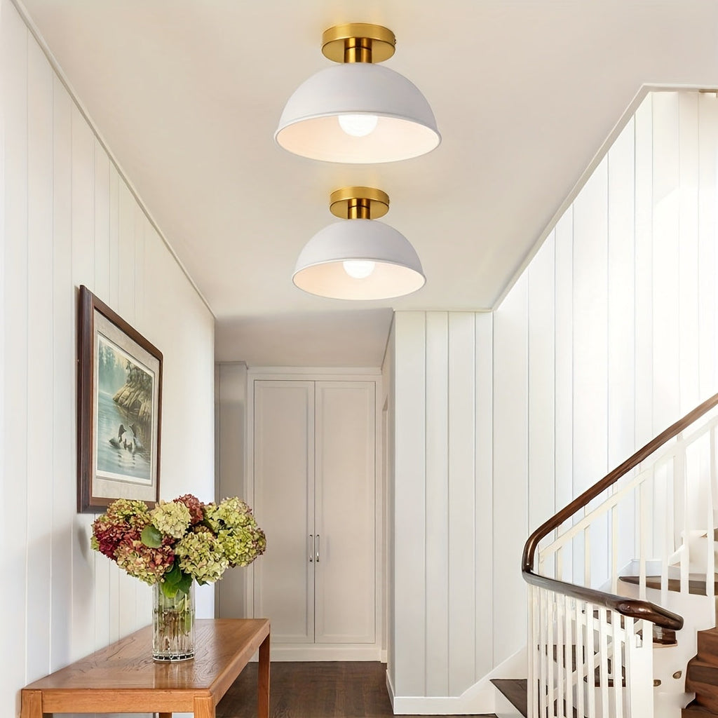 Semi-Flush Ceiling Lamp – Matte Metal Finish