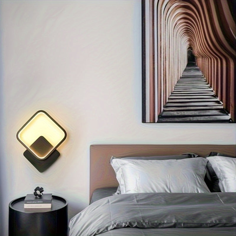 Square LED Wall Lamp – Geometric Minimalist Sconce