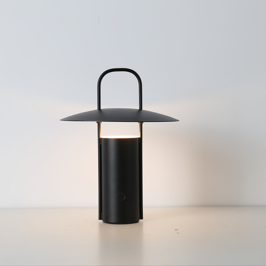Touch Table Lamp – USB Rechargeable Metal Light