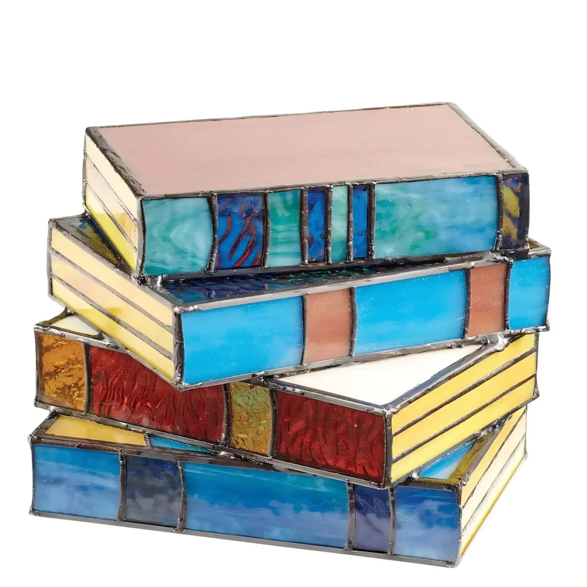 Stained Glass Book Lamp – Handcrafted Accent Light