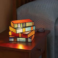 Stained Glass Book Lamp – Handcrafted Accent Light