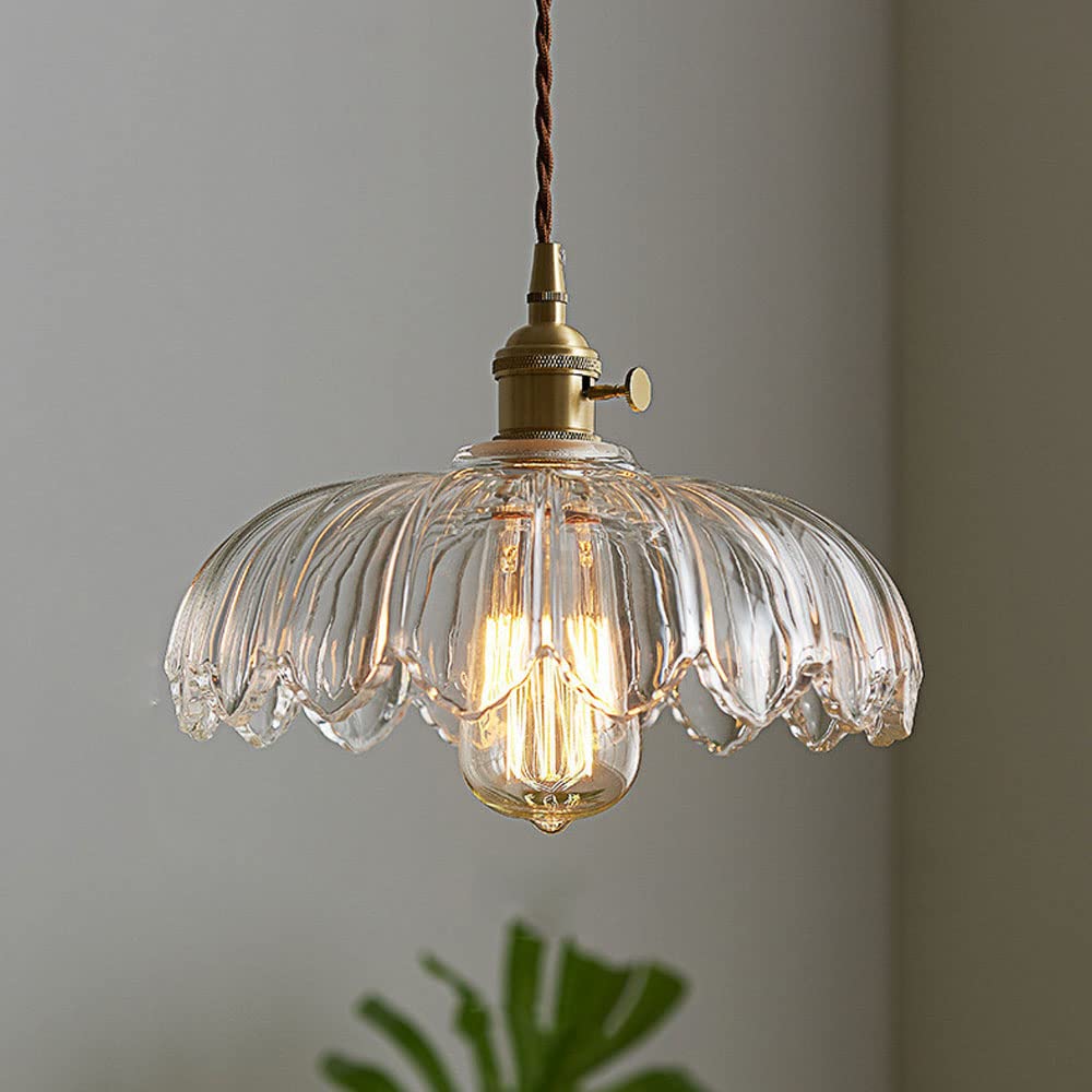 Flower Pendant Lamp – Coloured Glass Hanging Light