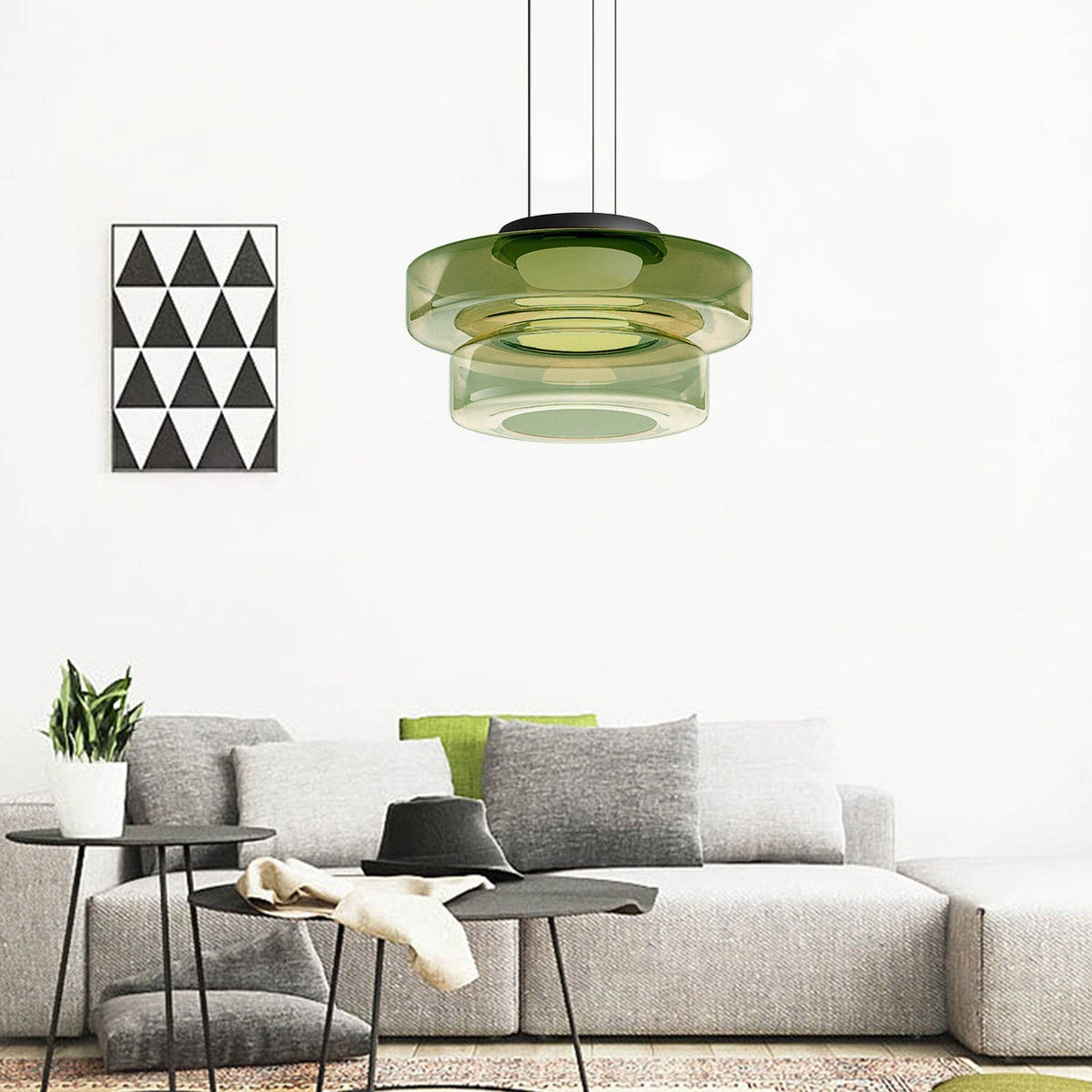 Glass Pendant Lamp – Bauhaus Hanging Light