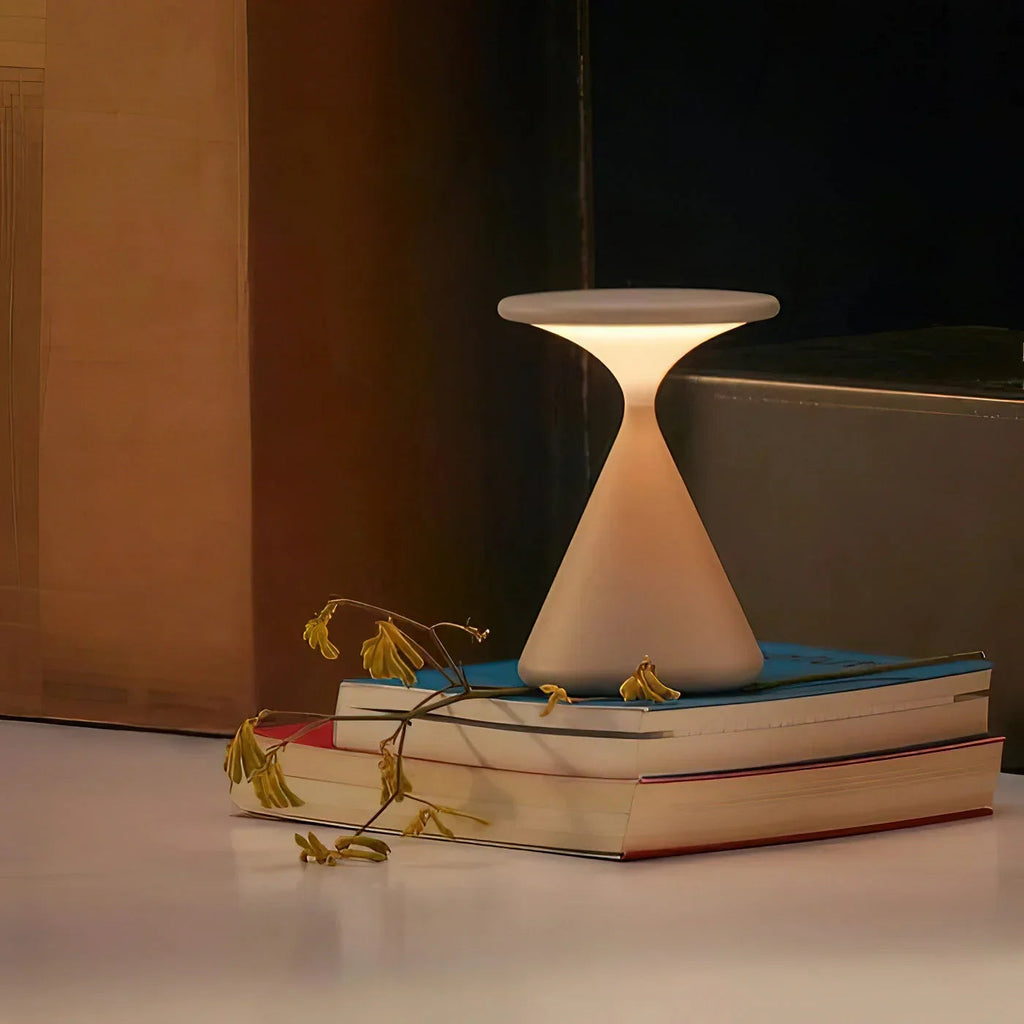 Wireless Table Lamp – Hourglass Rechargeable LED