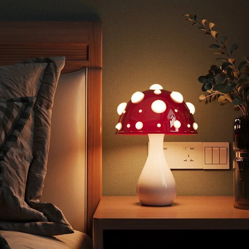 Mushroom Table Lamp – LED Amanita Accent Light