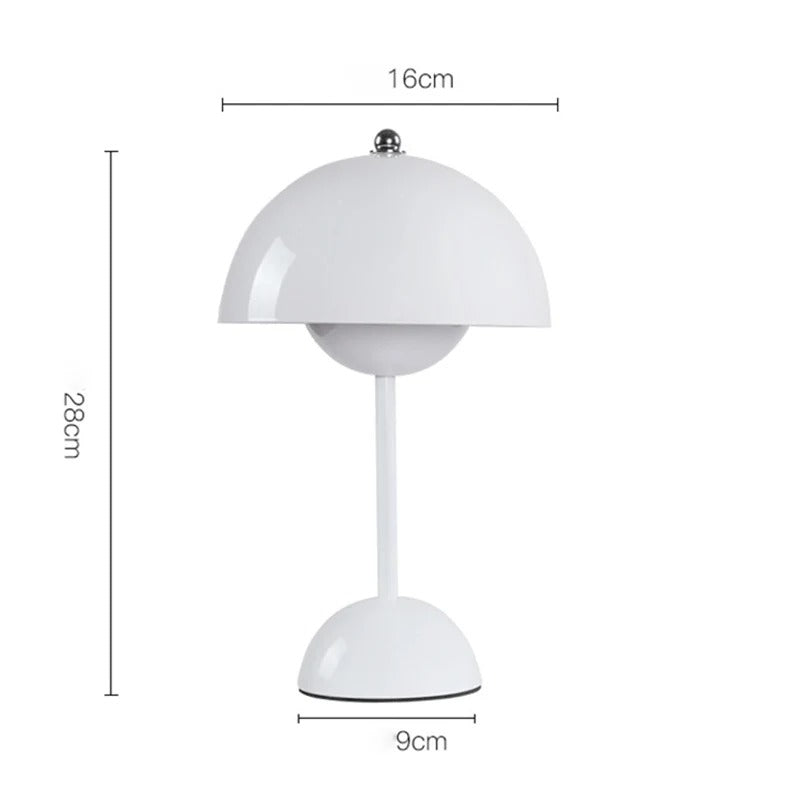 Mushroom LED Table Lamp – Rechargeable Touch Night Light