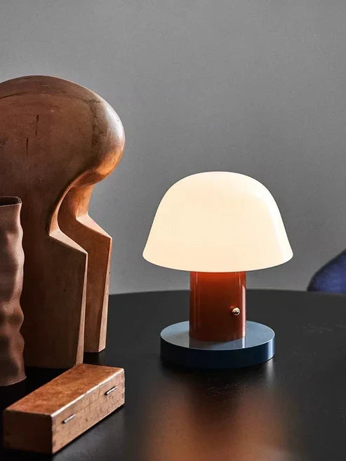 Mushroom Table Lamp – Rechargeable LED Bedside Light