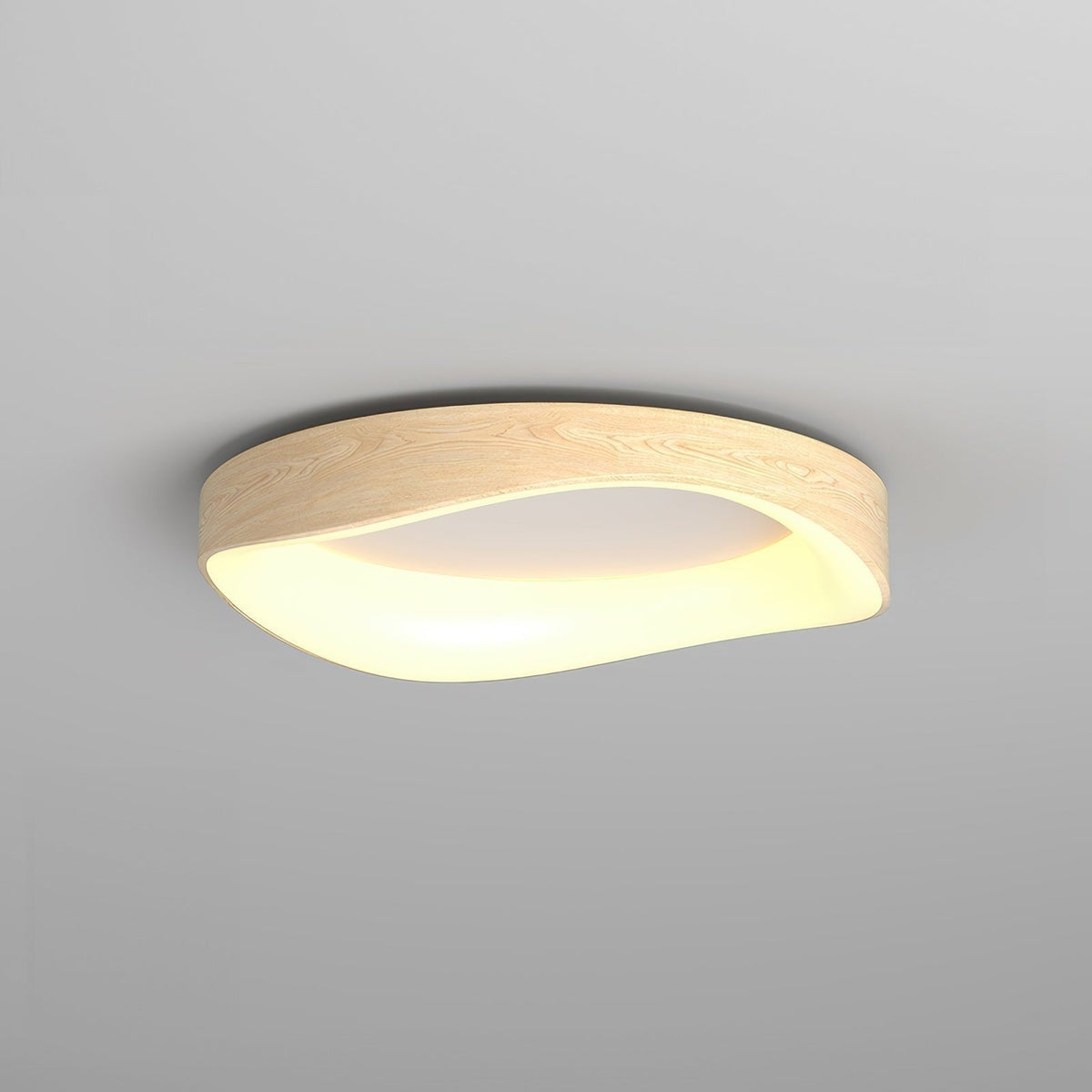 Wood Grain Ceiling Light – Nordic Flush Mount