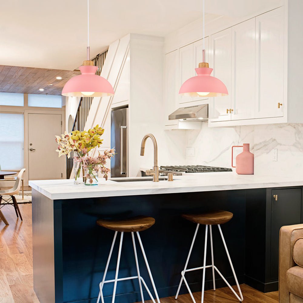 Dome Pendant Light – Scandinavian Metal Hanging Lamp