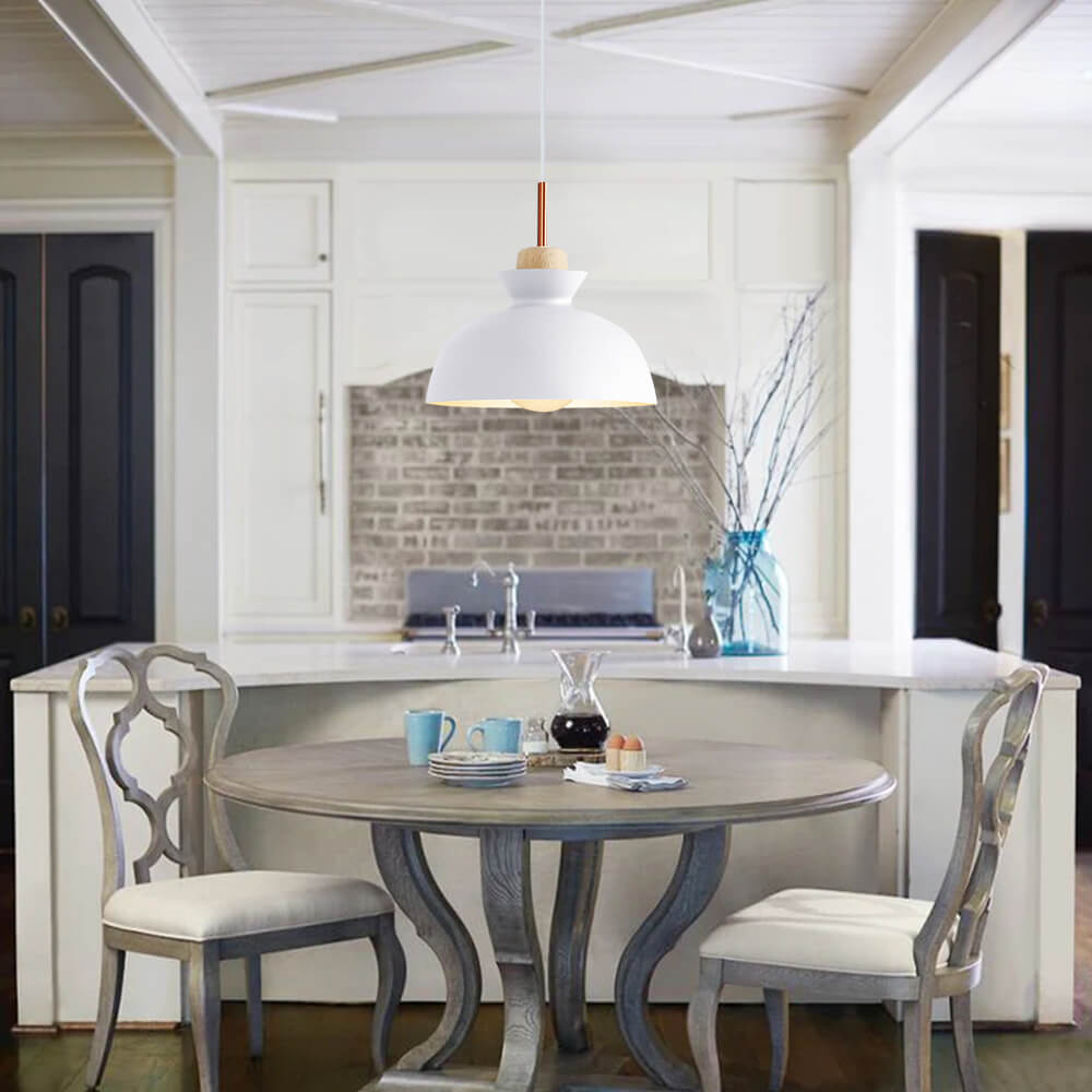 Dome Pendant Light – Scandinavian Metal Hanging Lamp