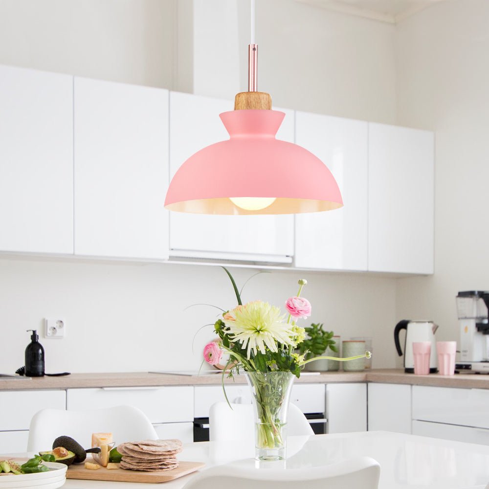 Dome Pendant Light – Scandinavian Metal Hanging Lamp
