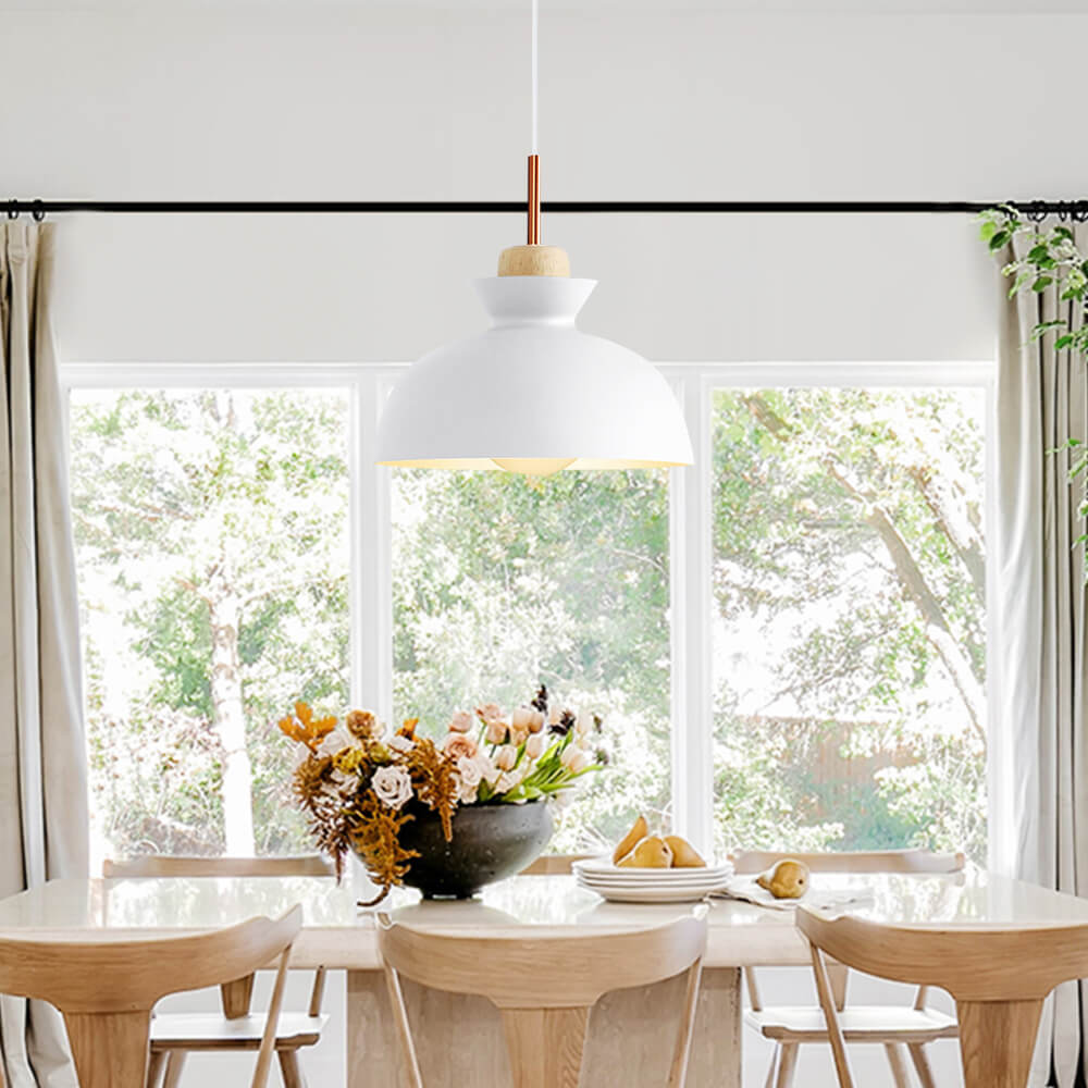 Dome Pendant Light – Scandinavian Metal Hanging Lamp