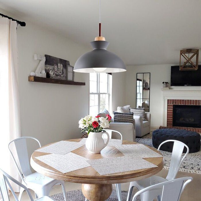 Dome Pendant Light – Scandinavian Metal Hanging Lamp