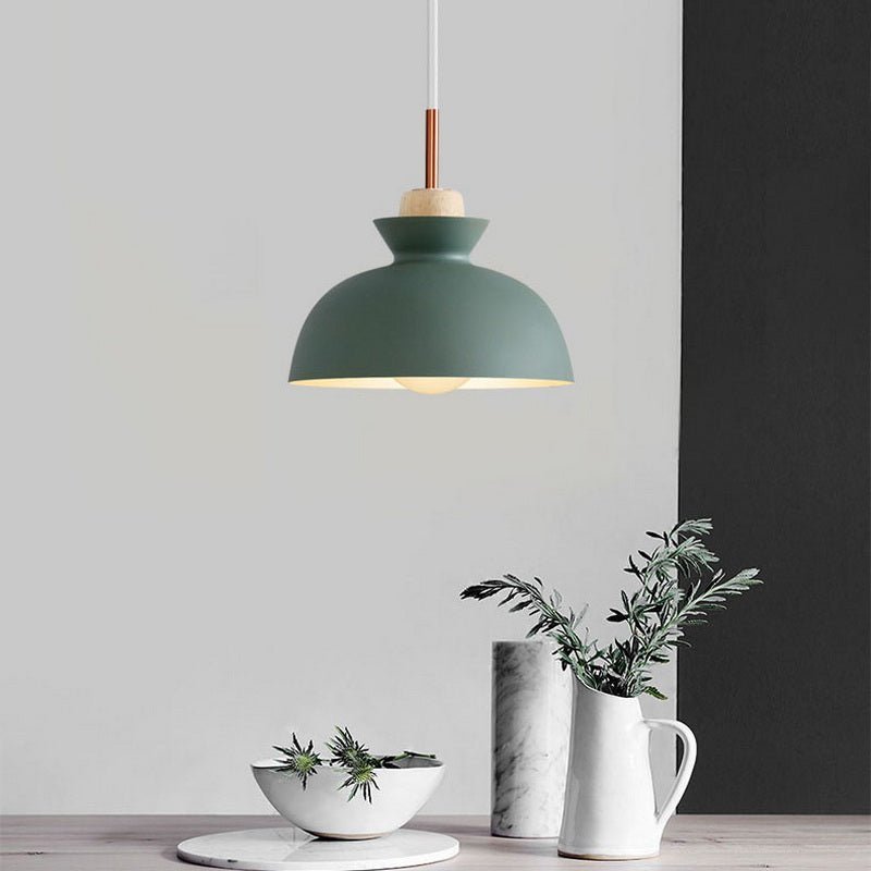 Dome Pendant Light – Scandinavian Metal Hanging Lamp