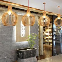 Wooden Pendant Light – Handcrafted Scandinavian Hanging Lamp