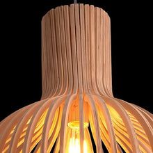 Wooden Pendant Light – Handcrafted Scandinavian Hanging Lamp