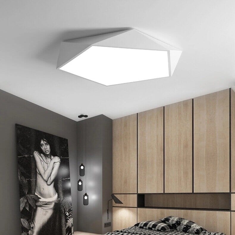 Geometric Ceiling Light – Modern LED Fixture
