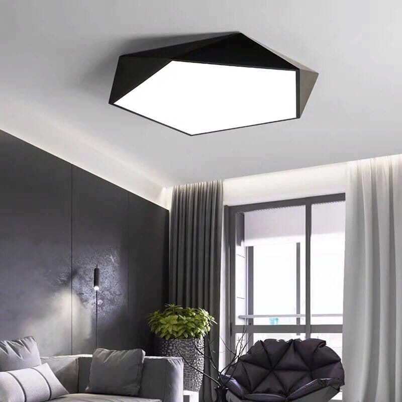 Geometric Ceiling Light – Modern LED Fixture