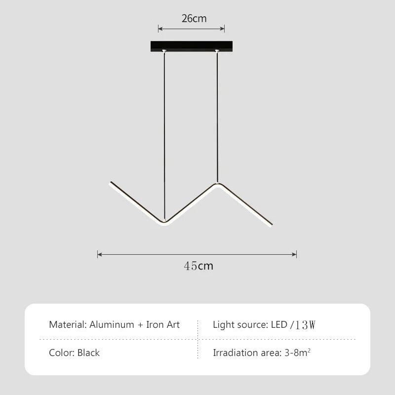 Aluminium Pendant Lamp – Nordic Dining Room Light