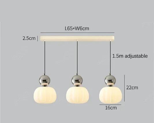 Pumpkin Pendant Light – Nordic LED Ceiling Lamp