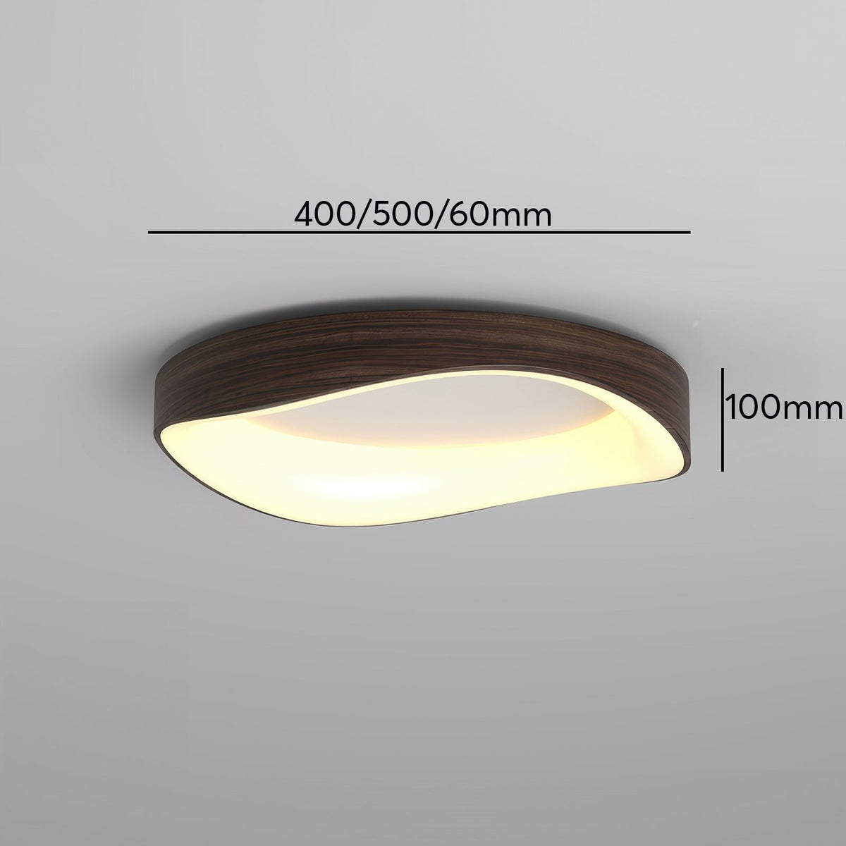 Wood Grain Ceiling Light – Nordic Flush Mount