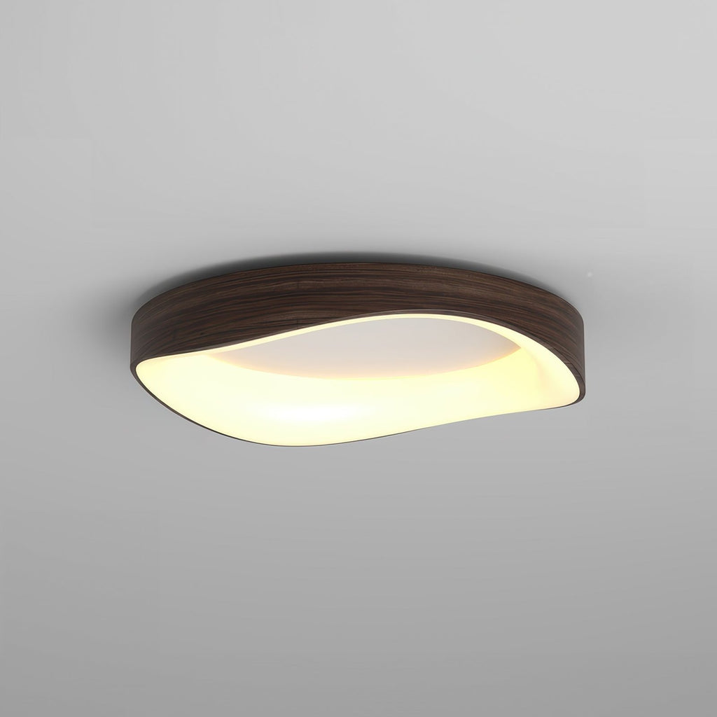 Wood Grain Ceiling Light – Nordic Flush Mount